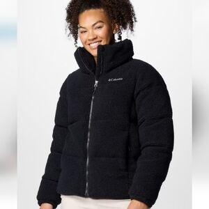 NWT Columbia Women's Cozy Black Puffer Jacket Size Large